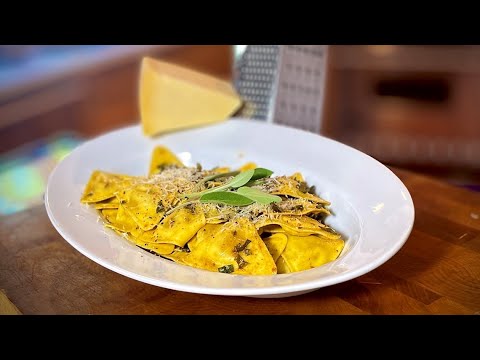 Butternut Squash Ravioli with Brown Butter Sage Recipe | Cooking with Styles