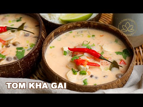 Authentic Tom Kha Gai Thai BEST EVER Coconut Chicken Soup