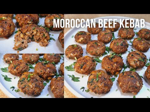 eng) Moroccan Beef Kebab | Delicious Handmade Beef Kofta | Easy Ground Beef Recipes