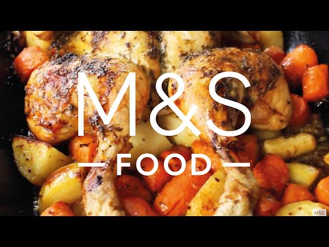 Chris&#039; Delicious Lemony Herb Chicken and Root Veg | Feed Your Family | M&amp;S FOOD