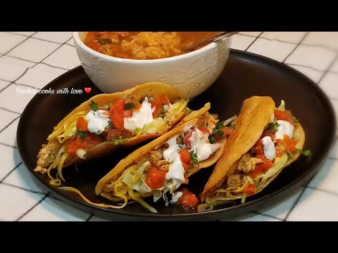 CRISPY CHICKEN RANCH TACOS | Chicken Ranch Tacos Dorados ❤