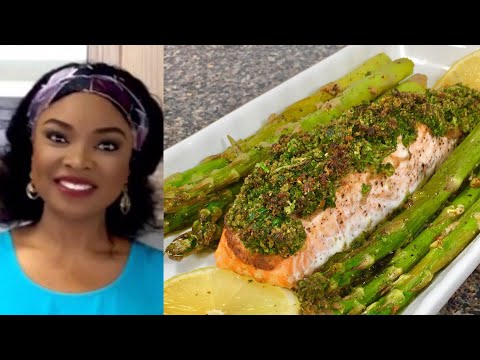 Herb-Crusted Salmon and Asparagus | Easy One Pan Dinner