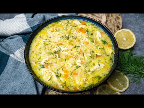 Avgolemono — Greek Lemon Chicken Soup