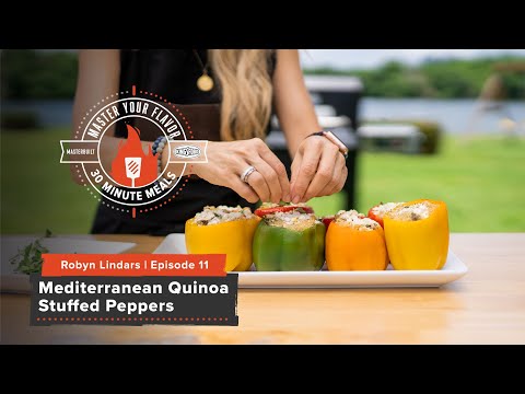 30 Minute Meals | Mediterranean Quinoa Stuffed Peppers