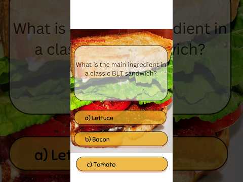 What is the main ingredient in a classic BLT sandwich?