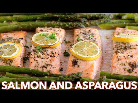 Easy One Pan Salmon Recipe with Asparagus - 30 Minute Meal