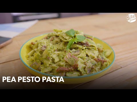 Green Pea Pesto Pasta | Vibrant, Veggie-Packed Delight