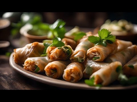 Vietnamese Spring Rolls with Peanut Sauce Recipes701