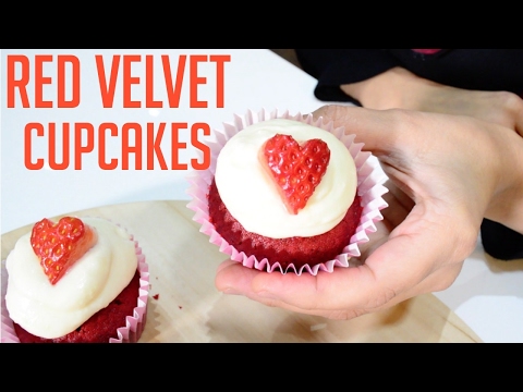 Red Velvet Cupcakes #CookwithAnisa #recipeoftheday #RedVelvet