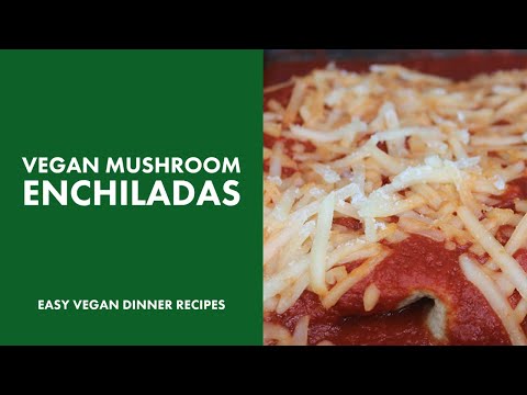 Vegan Mushroom Enchiladas