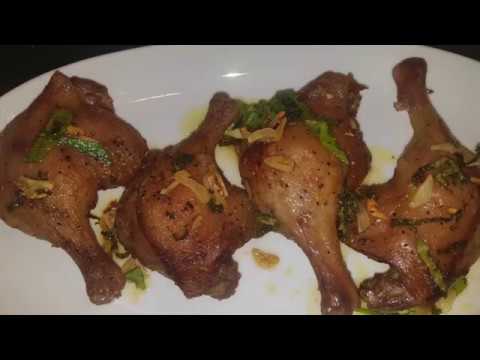 Oven Roasted Duck Legs w/ Thyme Garlic and Butter Sauce