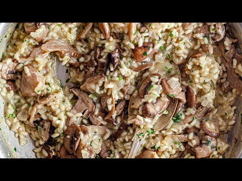 Herby Mushroom Risotto #Shorts | SO VEGAN