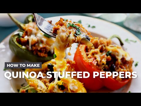 How to Make Mexican Style Quinoa Stuffed Peppers