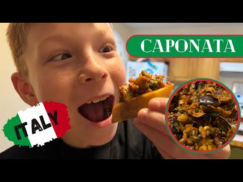 🇮🇹 American Kids Try Caponata | Food 191 of 1000