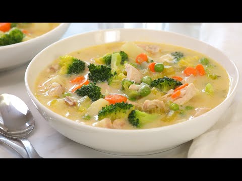 Creamy Chicken Soup with Vegetables | Hearty &amp; Nutritious Fall Recipes