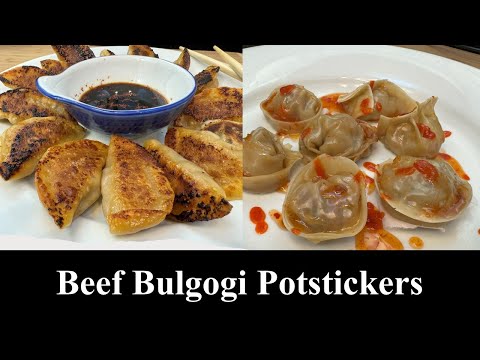 Beef Bulgogi Potstickers! Sweet, Savory, Flavor-packed, Juicy Korean Dumplings! #healthy #easy