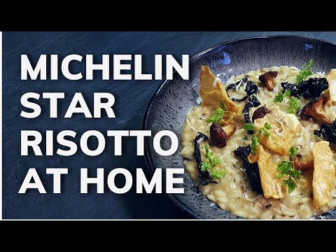 How to cook MUSHROOM RISOTTO at home | Michelin Star Recipe