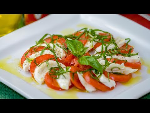 How to Make a Caprese Salad Recipe - Tomato and Mozzarella Salad