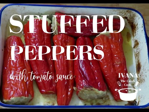 STUFFED PEPPERS with tomato sauce Czech Recipe