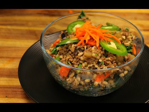 Barley and Beef Recipe - healthy recipe channel - ground beef ideas- easy recipes - healthy dinner