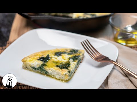 Spinach &amp; Goat Cheese Frittata (Keto &amp; Low-Carb)