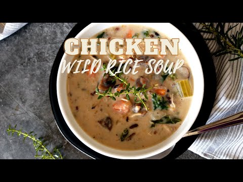 chicken wild rice soup | chicken wild rice soup instant pot