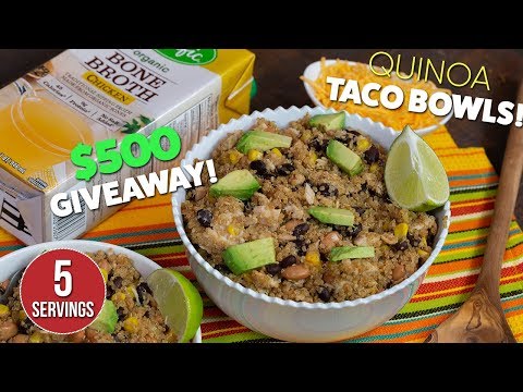 Protein Packed Spicy Quinoa TACO Bowls Recipe