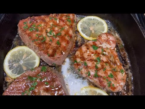 GARLIC BUTTER TUNA STEAK | TUNA STEAK RECIPE | TUNA RECIPE || FRUGALLYT