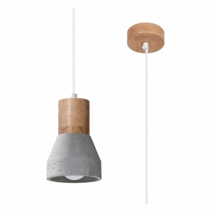 Sivé závesné svietidlo ø 12 cm Valentina – Nice Lamps