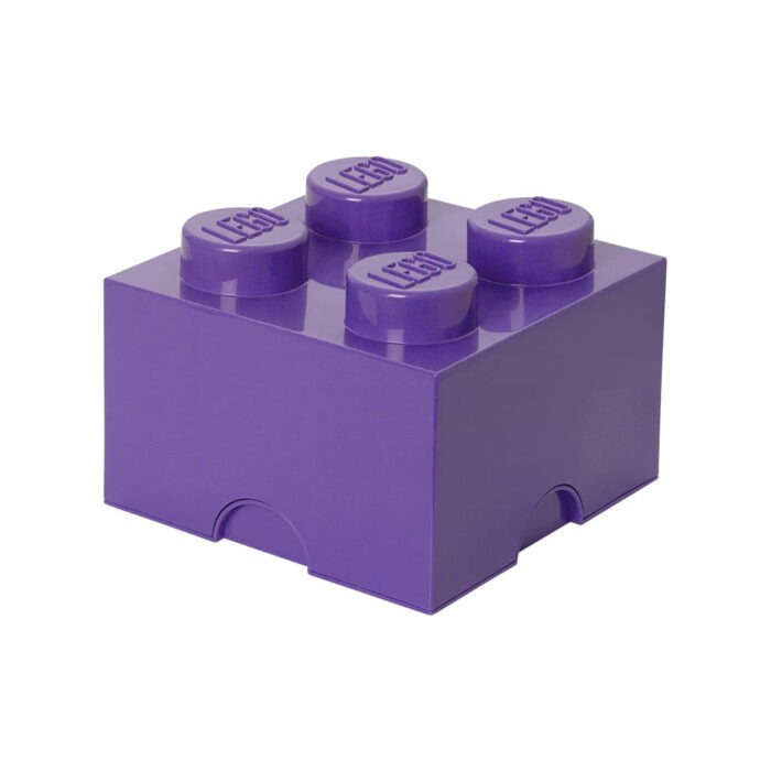 Fialový úložný box štvorec LEGO®