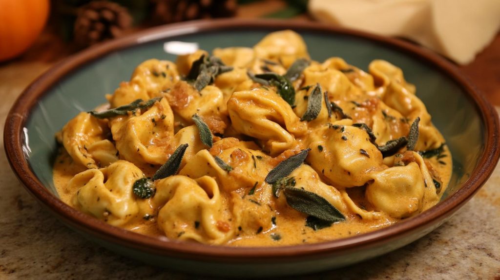 Gourmet Kürbis Tortellini with a Savory Sage Brown Butter Sauce: A Hearty Delight for Crisp Autumn Evenings