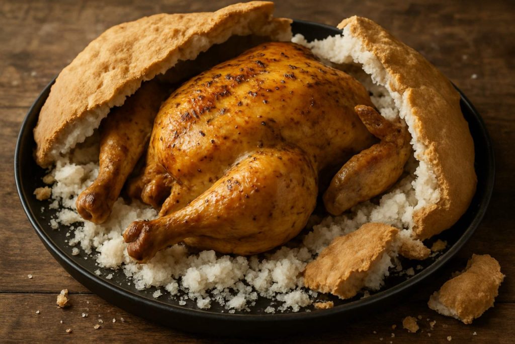 A Flavorful Twist on Chicken! Discover Salt-Crusted Secrets. A Flavorful Twist on Chicken! Discover Salt-Crusted Secrets.