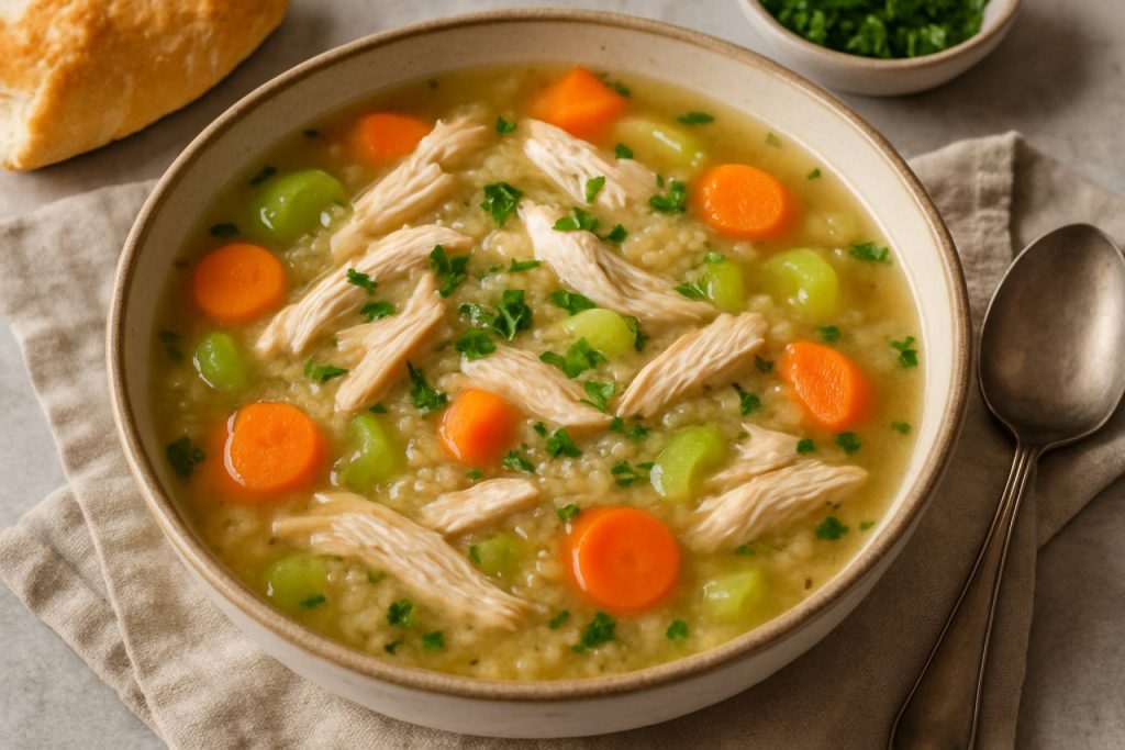 Discover the Secret to Comfort: Chicken Soup with Quinoa Discover the Secret to Comfort: Chicken Soup with Quinoa