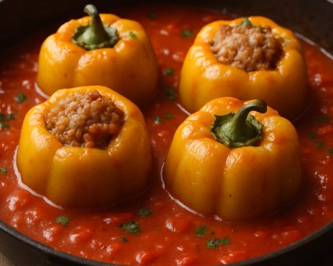 Discover This Swedish Delight! Stuffed Peppers in Rich Tomato Sauce